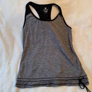 Grey black active tank top old navy size small